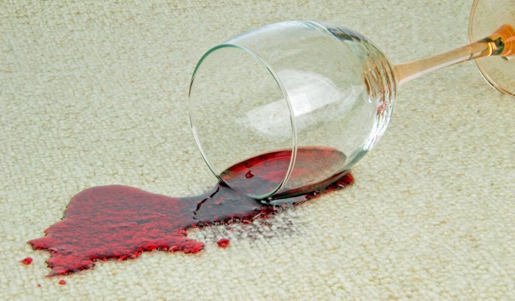 NWA Restore It Wine spilled on carpet