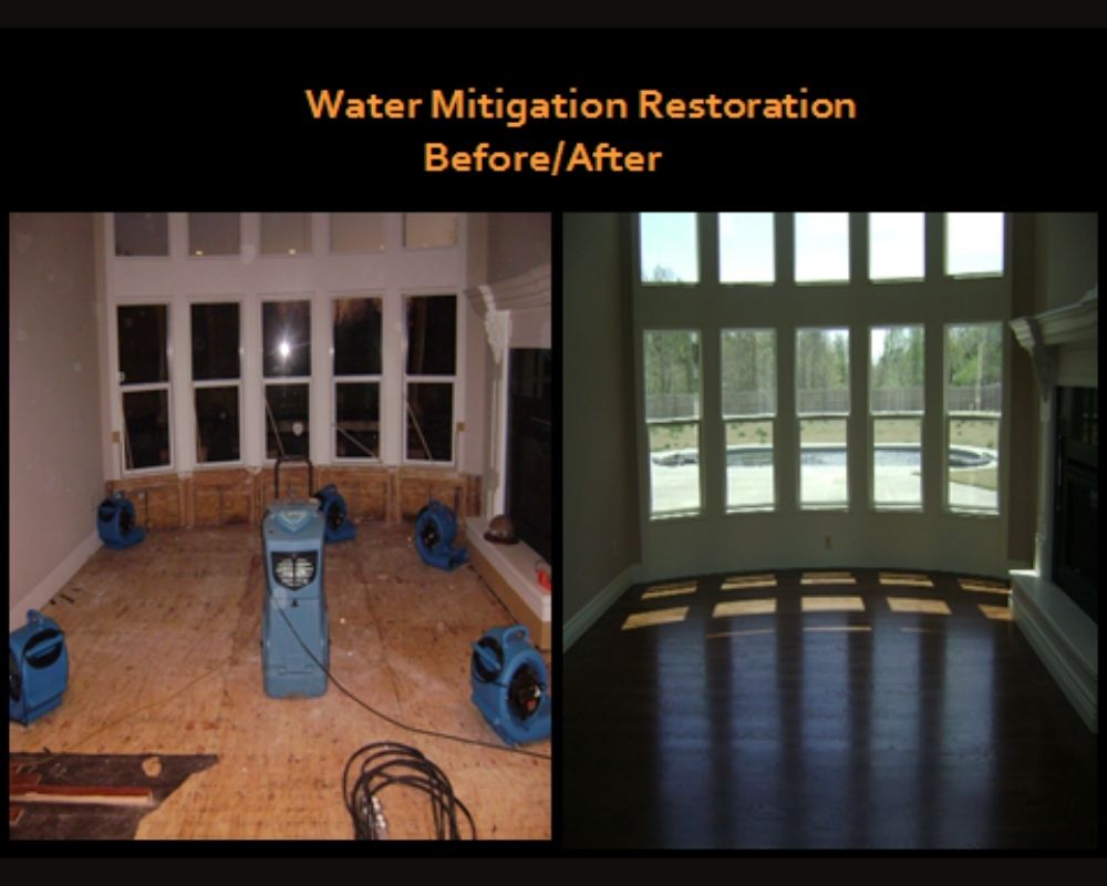 Water Mitigation Before/ After
